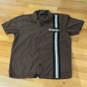 Harley Davidson Button Down Brown Size L